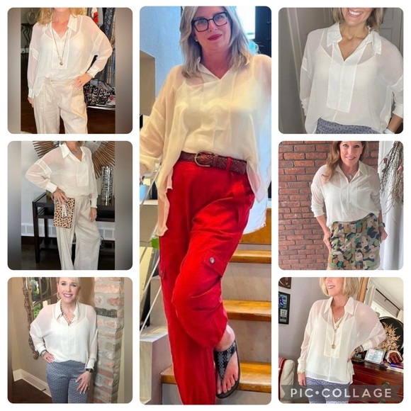 NWT CAbi Abbey Top Cami Hi Low 2 piece Set S Oversized Party Cocktail Work Chic - Picture 17 of 17